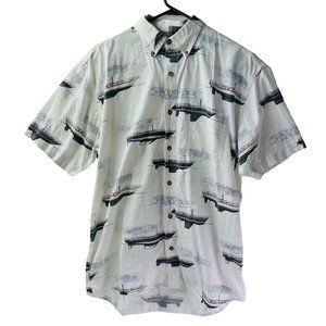 Boca Classics Men's Shirt Hawaiian Style Boating Medium